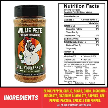 Willie Pete Chicken Seasoning - The Pepper Pantry (Formerly Marie Sharp's)